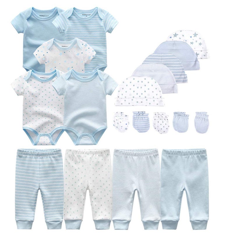 Kiddiezoom Unisex Baby Layette Essentials Giftset Clothing Set 19-Piece For Newborn Baby - Image 1